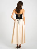 SANA SWEETHEART DROP WAIST MAXI DRESS