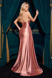 V NECK GATHERED STRETCH GOWN