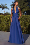 INTERCHANGEABLE SATIN A LINE GOWN