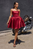 PLEATED MINI DRESS