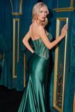 STRAPLESS SCOOP NECK CORSET GOWN