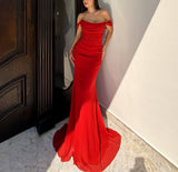 CHIFFON OFF SHOULDER GOWN