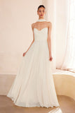 A LINE SCARF WHITE GOWN