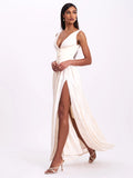 SABRINA BUTTER YELLOW HIGH SLIT JACQUARD MAXI DRESS