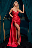 V NECK GATHERED STRETCH GOWN
