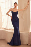 CHIFFON FITTED GOWN