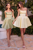 PLEATED MINI DRESS