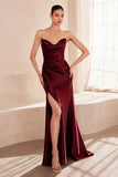 STRAPLESS ELEGANT GOWN