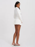 Oakley White Preppy Style Blazer Jacket