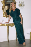 SEQUIN SHORT SLEEVE GOWN