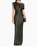 AMANDA UPRICHARD ELROY SILK MAXI DRESS