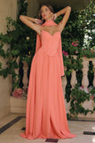 A LINE CORSET SCARF GOWN