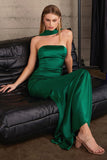 SATIN FITTED MERMAID GOWN