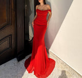 CHIFFON OFF SHOULDER GOWN