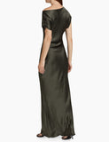 AMANDA UPRICHARD ELROY SILK MAXI DRESS