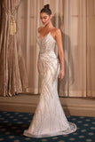 EMBELLISHED WHITE BRIDAL GOWN