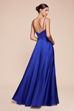 SOFT SATIN A LINE SWEETHEART NECKLINE GOWN