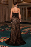 FIT AND FLARE LACE GOWN