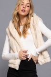 Hoodie Faux Fur Vest