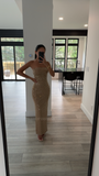 RHINESTONE FITTED DRESS