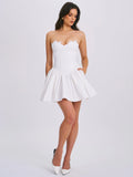 SASHA WHITE LACE BUSTIER MINI DRESS