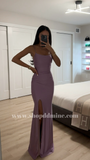 MERMAID LACE UP SATIN GOWN
