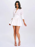 JAMILA WHITE SHIRT MINI DRESS