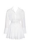 JAMILA WHITE SHIRT MINI DRESS