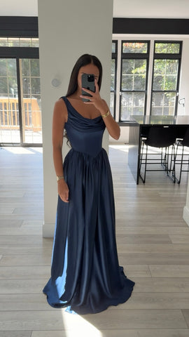 A LINE FIT AND FLARE GOWN