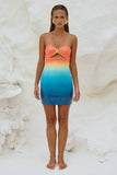 RUNAWAY THE LABEL SHELL OMBRÉ MINI ABITO