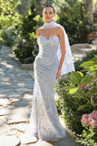 FITTED SWEETHEART NECK GOWN