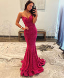 STRAPLESS SEQUIN SWEETHEART GOWN