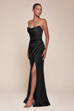 STRAPLESS CHIFFON DRESS