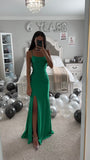 MERMAID LACE UP SATIN GOWN