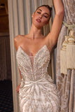EMBELLISHED WHITE BRIDAL GOWN