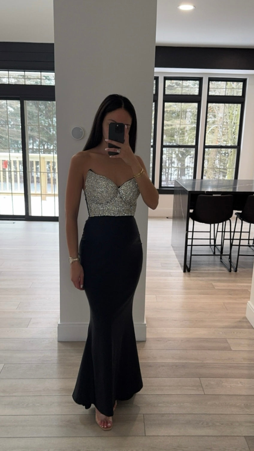 RHINESTONE TOP FITTED GOWN – SHOP DDMINE