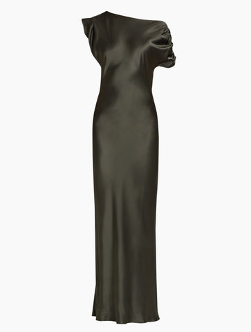 AMANDA UPRICHARD ELROY SILK MAXI DRESS