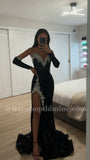 STRAPLESS SEQUIN GOWN WITH MATCHING GLOVES
