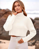 TURTLENECK CROPPED SWEATER