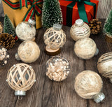 20 PIECE RUSTIC CHRISTMAS ORNAMENTS