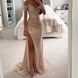 ROSE GOLD RUCHED GOWN