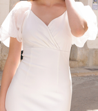 Diana Midi Dress - White