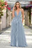 Alances Maxi Dress - Smokey Blue