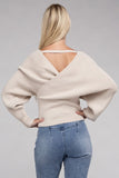 WRAP PULLOVER SWEATER