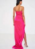 PERRY FUCHSIA FEATHER GOWN