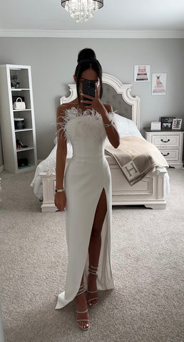 JULIA WHITE LACE CORSET MAXI DRESS – DDMINE