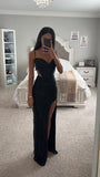 FITTED SEQUIN CUT OUT GOWN