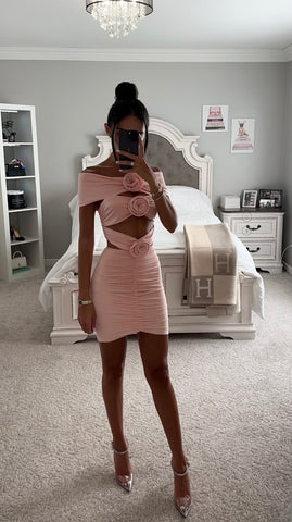 Peach sheath dress hot sale