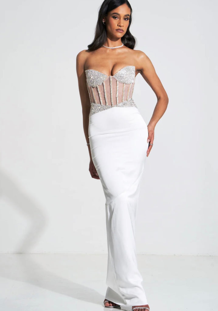DESTINY DRESS - WHITE