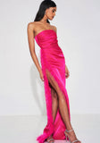 PERRY FUCHSIA FEATHER GOWN